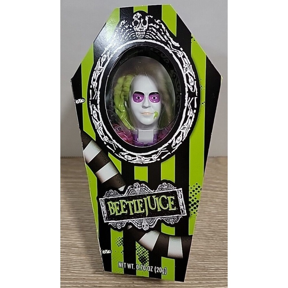 Beetlejuice Character Pop Up Strawberry Flavor Lollipop 2024‎ New In Box